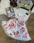 Nuisette Courte Style Bustier Floral – Collection Printemps
